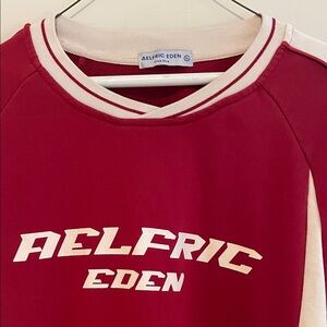 Aelfric Eden Red & Cream Crewneck Sweatshirt